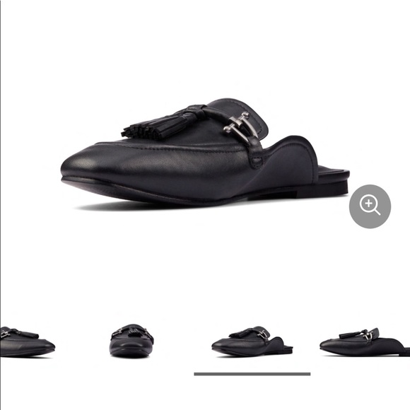 CLARKS leather loafer mulles genuine leather NWT - Picture 7 of 14